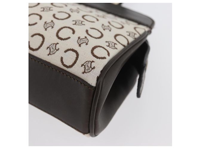 Céline Borsa a mano in tela Macadam C di CELINE bianca e oro Auth ep13890A Bianco D'oro - vista 11