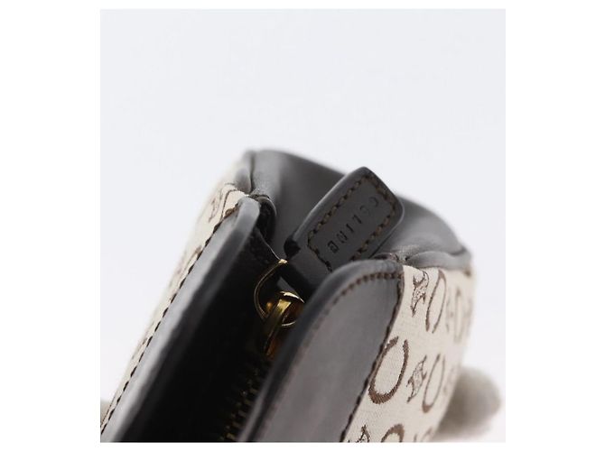 Céline Borsa a mano in tela Macadam C di CELINE bianca e oro Auth ep13890A Bianco D'oro - vista 14