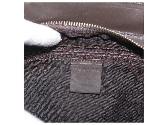 Céline Borsa a mano in tela Macadam C di CELINE bianca e oro Auth ep13890A Bianco D'oro - vista 15