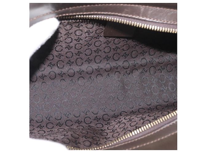 Céline Borsa a mano in tela Macadam C di CELINE bianca e oro Auth ep13890A Bianco D'oro - vista 16