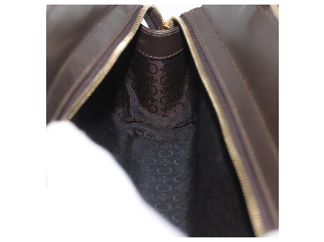 Céline Borsa a mano in tela Macadam C di CELINE bianca e oro Auth ep13890A Bianco D'oro - vista 17