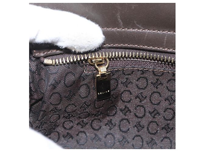 Céline Borsa a mano in tela Macadam C di CELINE bianca e oro Auth ep13890A Bianco D'oro - vista 19