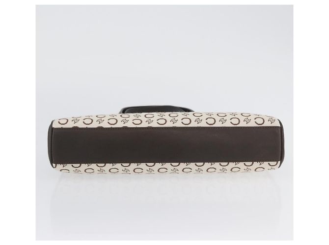 Céline Borsa a mano in tela Macadam C di CELINE bianca e oro Auth ep13890A Bianco D'oro - vista 9