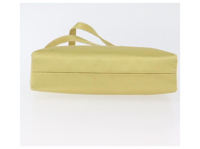 Borsa Tote PRADA Satin Giallo Oro Auth ARZ560 D'oro - vista 10
