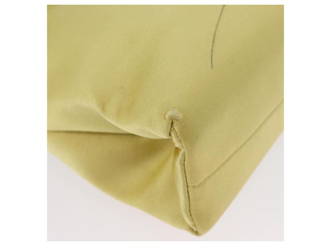 Borsa Tote PRADA Satin Giallo Oro Auth ARZ560 D'oro - vista 11