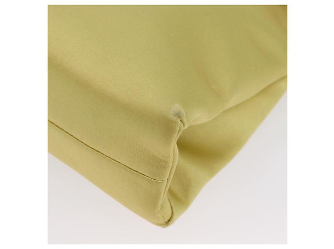 Borsa Tote PRADA Satin Giallo Oro Auth ARZ560 D'oro - vista 12