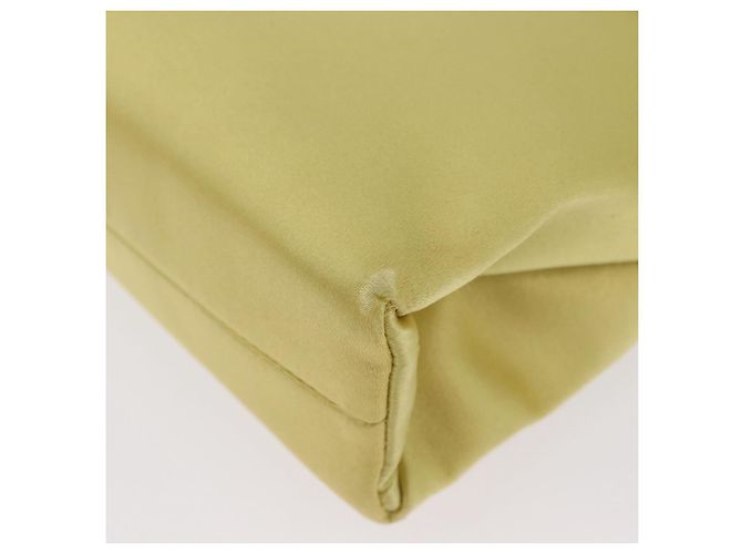Borsa Tote PRADA Satin Giallo Oro Auth ARZ560 D'oro - vista 14