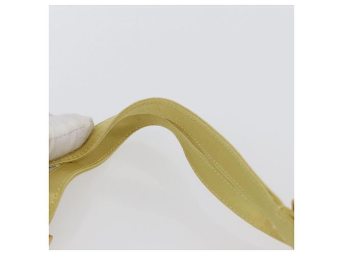 Borsa Tote PRADA Satin Giallo Oro Auth ARZ560 D'oro - vista 9