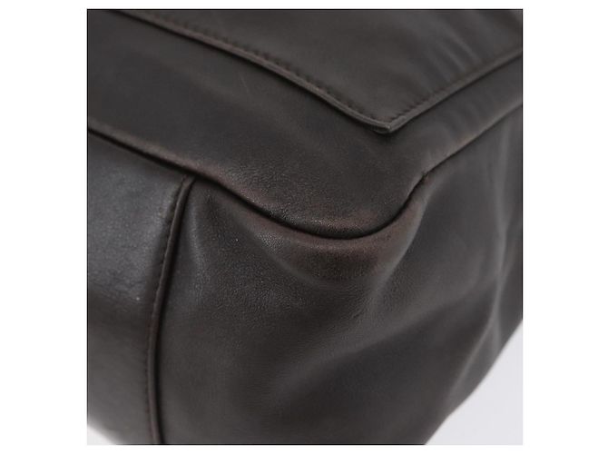 Bamboo Borsa a mano in pelle marrone con bambù GUCCI Argento Auth SW2156 - vista 11