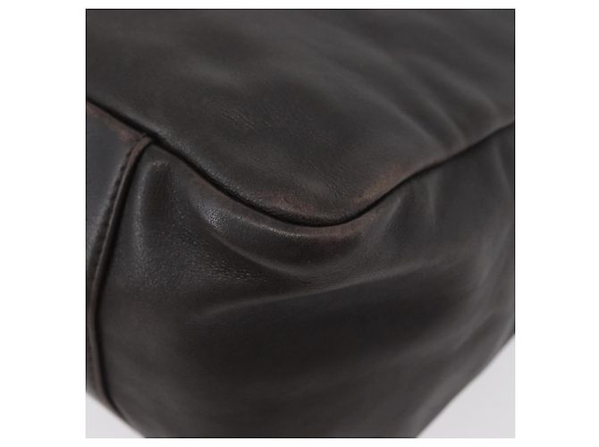 Bamboo Borsa a mano in pelle marrone con bambù GUCCI Argento Auth SW2156 - vista 13