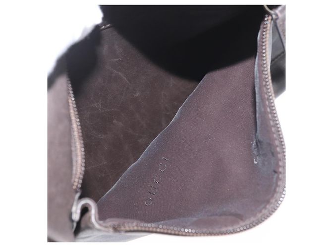 Bamboo Borsa a mano in pelle marrone con bambù GUCCI Argento Auth SW2156 - vista 20