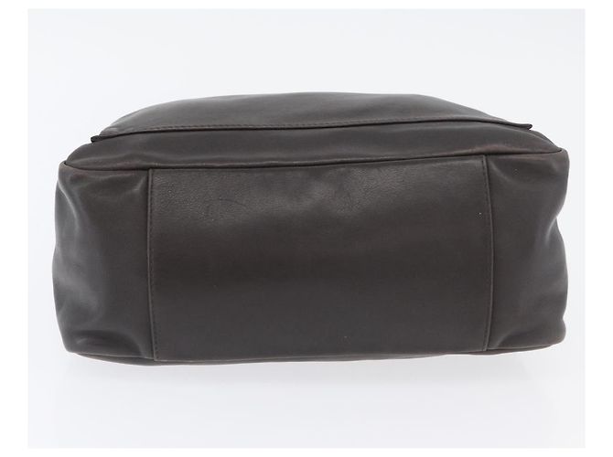 Bamboo Borsa a mano in pelle marrone con bambù GUCCI Argento Auth SW2156 - vista 9