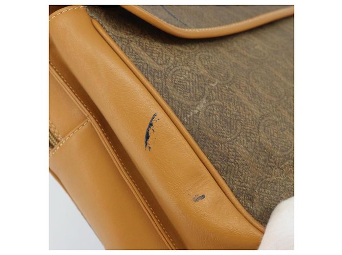 Borsa a Spalla GUCCI in Tela Beige Oro Auth 173908 - vista 14