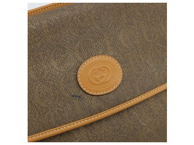 Borsa a Spalla GUCCI in Tela Beige Oro Auth 173908 - vista 15
