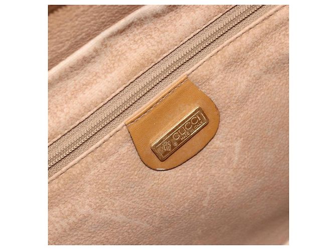 Borsa a Spalla GUCCI in Tela Beige Oro Auth 173908 - vista 17