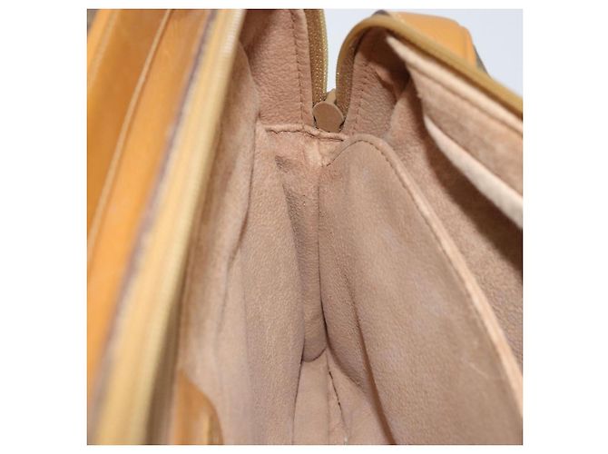 Borsa a Spalla GUCCI in Tela Beige Oro Auth 173908 - vista 19