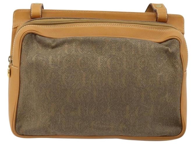 Borsa a Spalla GUCCI in Tela Beige Oro Auth 173908 - vista 2