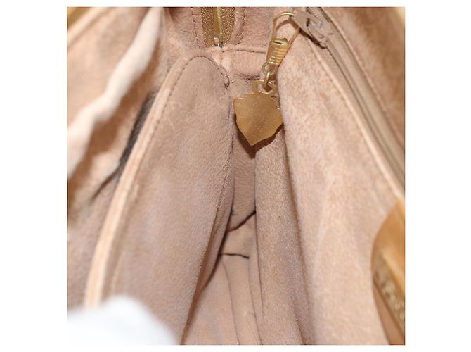 Borsa a Spalla GUCCI in Tela Beige Oro Auth 173908 - vista 20