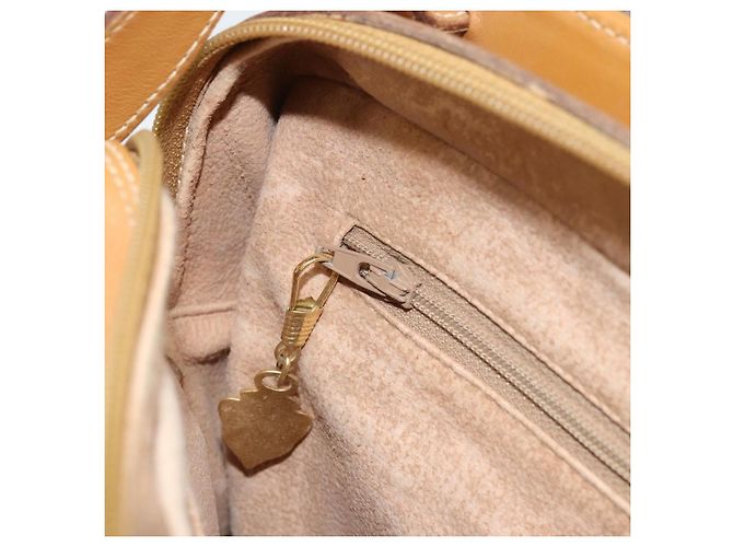 Borsa a Spalla GUCCI in Tela Beige Oro Auth 173908 - vista 21