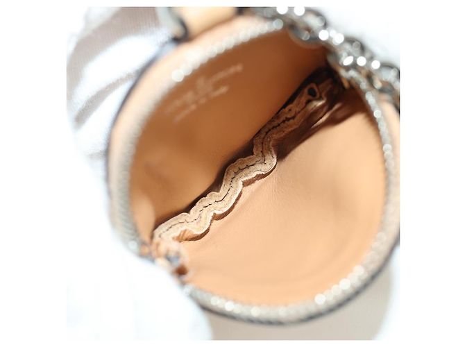 LOUIS VUITTON Mahina Schlüsselanhänger Flugmodus Pouch Charm M00542 LV Auth BSZ557M Beige - Ansicht 10