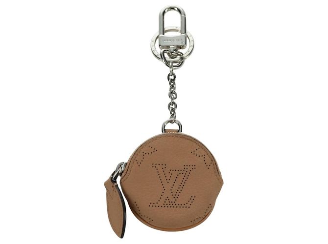 LOUIS VUITTON Mahina Schlüsselanhänger Flugmodus Pouch Charm M00542 LV Auth BSZ557M Beige - Ansicht 13