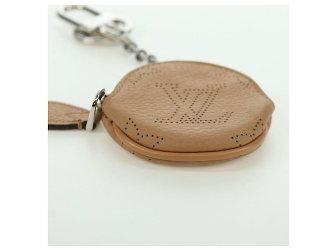 LOUIS VUITTON Mahina Schlüsselanhänger Flugmodus Pouch Charm M00542 LV Auth BSZ557M Beige - Ansicht 17