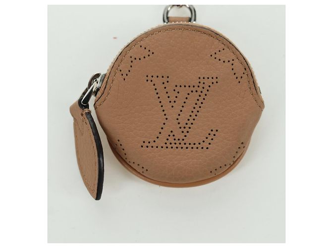 LOUIS VUITTON Mahina Schlüsselanhänger Flugmodus Pouch Charm M00542 LV Auth BSZ557M Beige - Ansicht 2