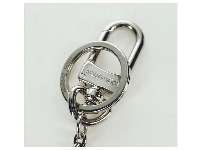 LOUIS VUITTON Mahina Schlüsselanhänger Flugmodus Pouch Charm M00542 LV Auth BSZ557M Beige - Ansicht 8