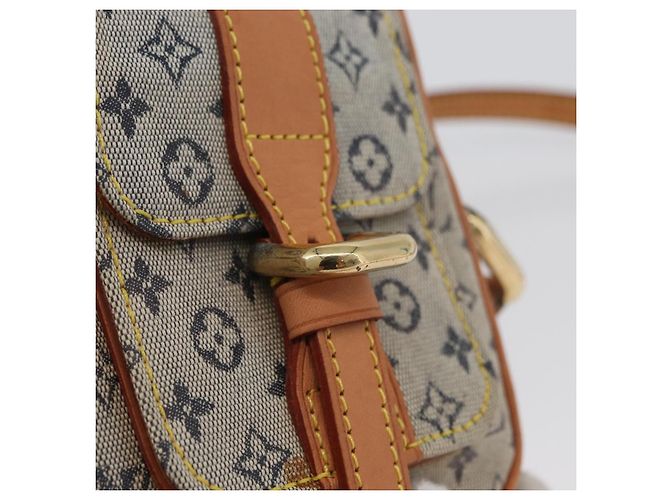 LOUIS VUITTON Borsa a Spalla Monogram Mini Juliet PM Blu M92005 LV Auth BSZ132 - vista 18