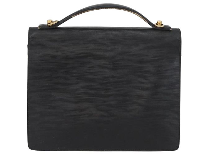 LOUIS VUITTON Borsa a Mano Epi Monceau 28 Nera M52122 LV Auth ka3386 Nero - vista 2