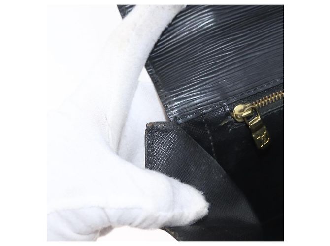 LOUIS VUITTON Borsa a Mano Epi Monceau 28 Nera M52122 LV Auth ka3386 Nero - vista 21
