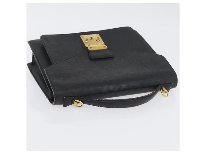 LOUIS VUITTON Borsa a Mano Epi Monceau 28 Nera M52122 LV Auth ka3386 Nero - vista 6