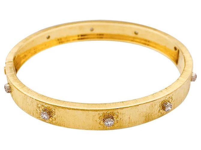 Bracciale Buccellati "Macri Classica", in due toni d'oro e diamanti. - vista 2