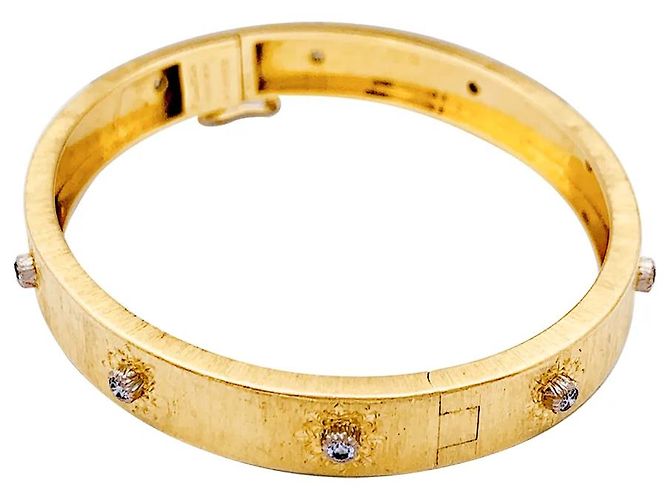 Bracciale Buccellati "Macri Classica", in due toni d'oro e diamanti. - vista 3