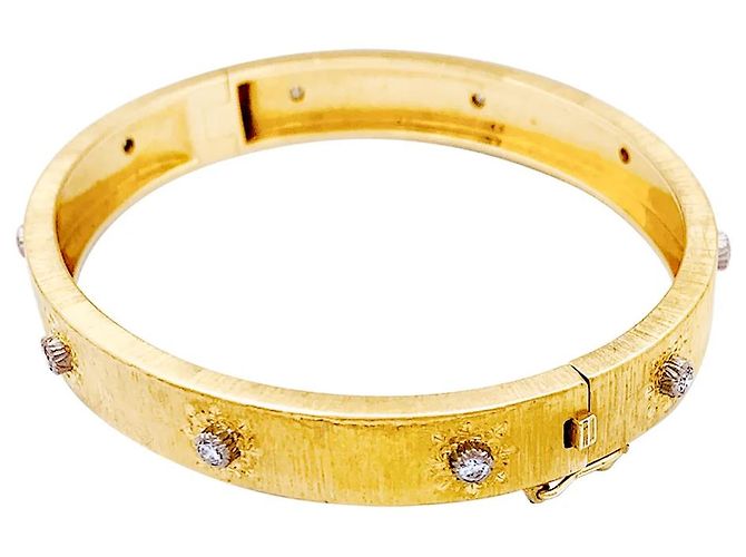 Bracciale Buccellati "Macri Classica", in due toni d'oro e diamanti. - vista 4