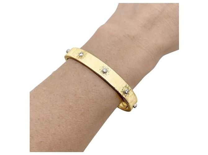Bracciale Buccellati "Macri Classica", in due toni d'oro e diamanti. - vista 6