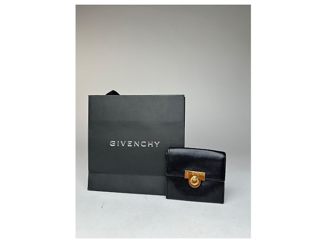 Porta-cartões / Bolsa de couro vintage Givenchy Preta Preto - vista 10