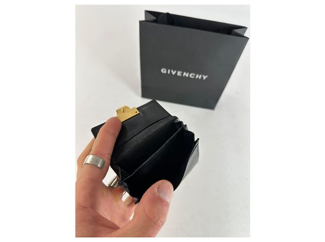 Porta-cartões / Bolsa de couro vintage Givenchy Preta Preto - vista 5