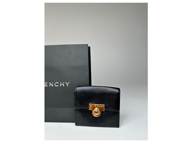 Porta-cartões / Bolsa de couro vintage Givenchy Preta Preto - vista 6