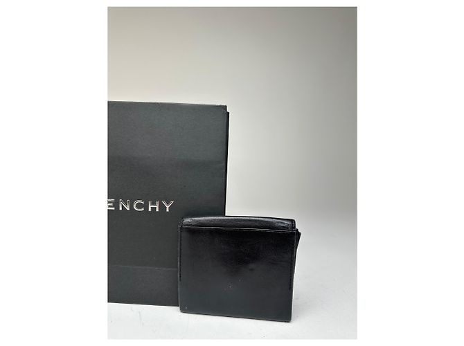 Porta-cartões / Bolsa de couro vintage Givenchy Preta Preto - vista 8