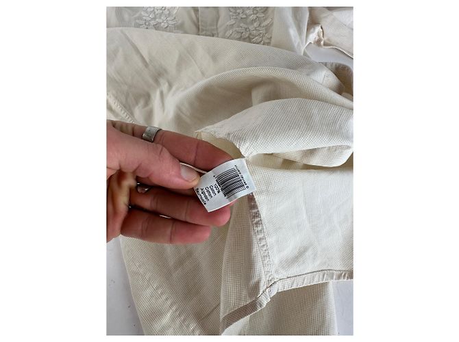 Vintage Kenzo Blumenbluse Weiß M - Ansicht 10