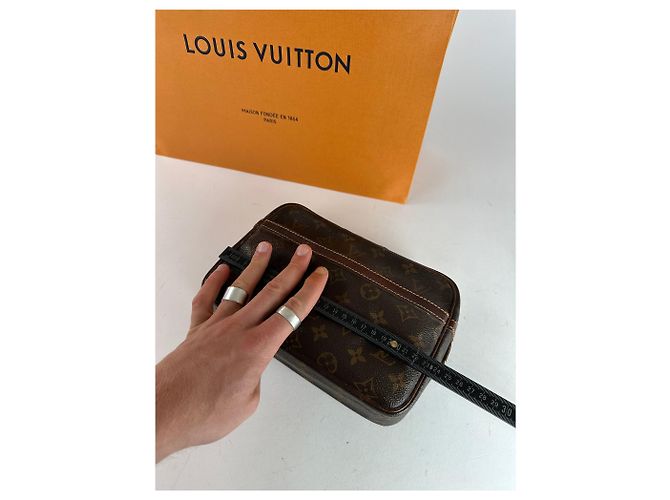 Clutch Vintage Louis Vuitton Monogramma Marrone - vista 10