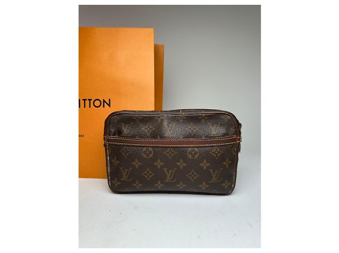 Clutch Vintage Louis Vuitton Monogramma Marrone - vista 9