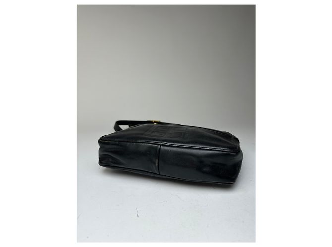 Vintage Givenchy Leder Schultertasche Schwarz - Ansicht 10
