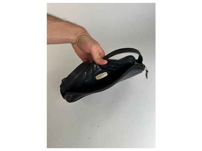 Vintage Givenchy Leder Schultertasche Schwarz - Ansicht 3