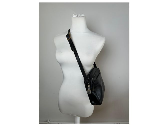 Vintage Givenchy Leder Schultertasche Schwarz - Ansicht 4
