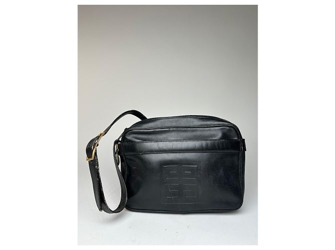 Vintage Givenchy Leder Schultertasche Schwarz - Ansicht 8
