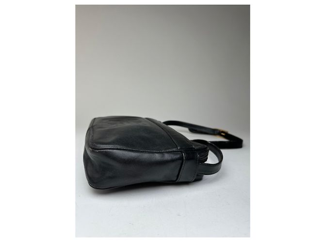 Vintage Givenchy Leder Schultertasche Schwarz - Ansicht 9