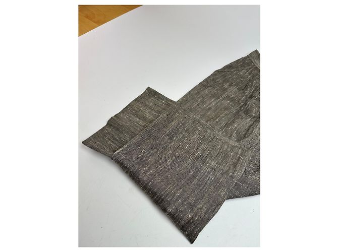 Vintage Dior Wool Pants M Grey Brown - view 3