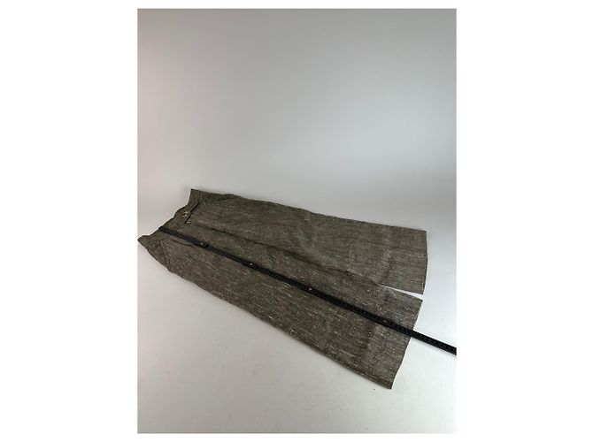 Vintage Dior Wool Pants M Grey Brown - view 4